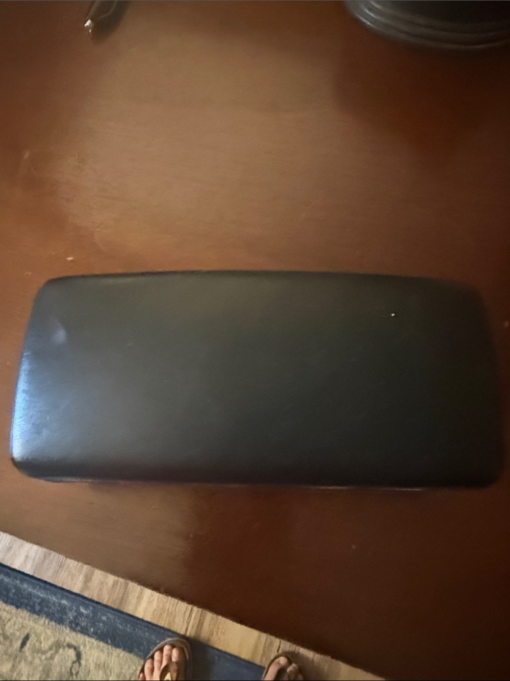 VERSACE eyeglass case black excellent condition gold print - Picture 4 of 5